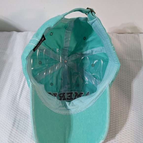 🧢 NEW Aqua America Flag Hat Adjustable Labor Day - Picture 5 of 6